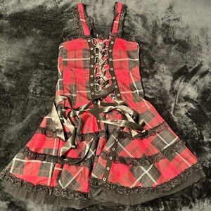 Hell Bunny Harley Tartan Dress